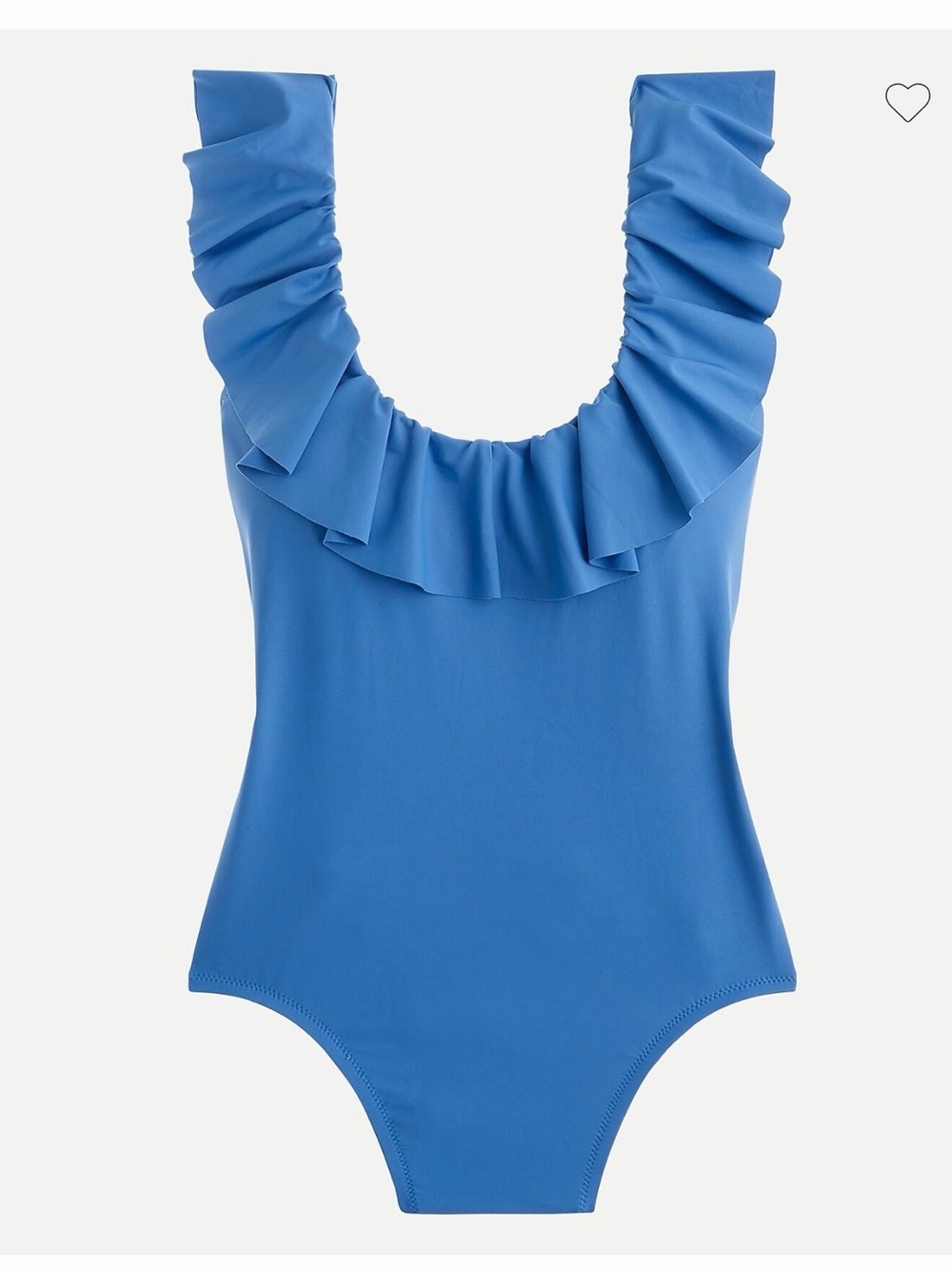 J. Crew Ruffle scoopback one-piece swimsuit